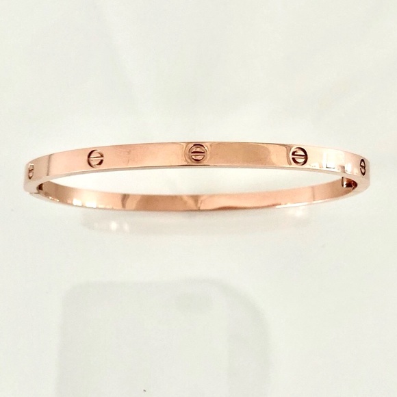 Rose Gold Screw Bracelet Small Model - Picture 7 of 10